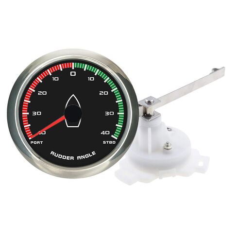 ELING 3 3/8'' Rudder Angle Indicator Gauge 12V 24V 0-190ohm with Sensor Red Backlight Universal for Sailboat Yachts in Kuwait