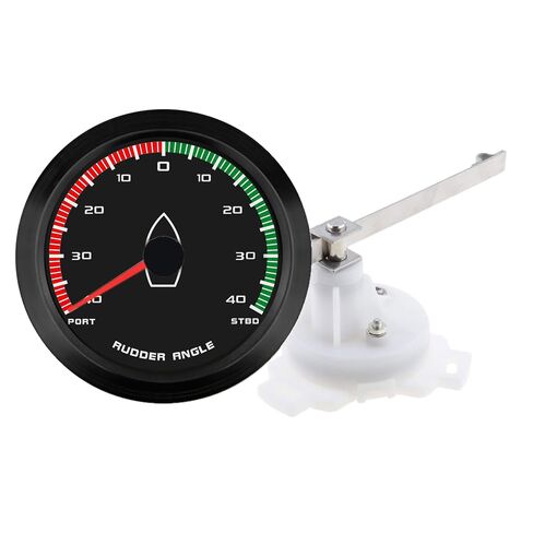 ELING 3 3/8'' Rudder Angle Indicator Gauge 12V 24V 0-190ohm with Sensor Red Backlight Universal for Sailboat Yachts in Kuwait