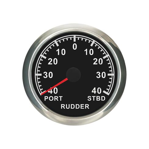 ELING 3 3/8'' Rudder Angle Indicator Gauge 12V 24V 0-190ohm with Sensor Red Backlight Universal for Sailboat Yachts in Kuwait