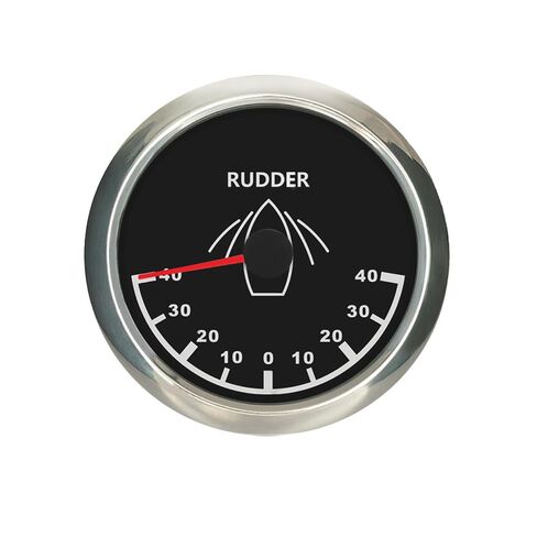ELING 3 3/8'' Rudder Angle Indicator Gauge 12V 24V 0-190ohm with Sensor Red Backlight Universal for Sailboat Yachts in Kuwait