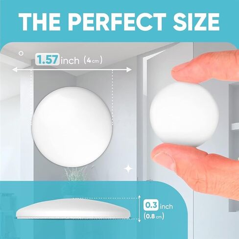 3PCS Wall Doorstop, Bumper Pads Door, Self-Adhesive Silicone Doorstop Handle Crash Wall Protector in Saudi Arabia
