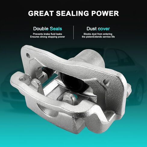 AULINK 19B6271 19B6270 Rear Left Right Disc Brake Caliper Assembly (2.4L 3.5L) w/Bracket Fits for Kia Sorento 2011 2012 2013, For Hyundai Santa Fe 2010 2011 2012, Driver and Passenger Side in Kuwait