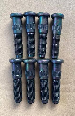 8pcs 9/16-18 Serrated Front Wheel Lug Studs 610-419 0.62 in. Knurl 2.6 in. UHL Length Replacement for 1994-1999 Dodge Ram 2500 4WD Model in Kuwait