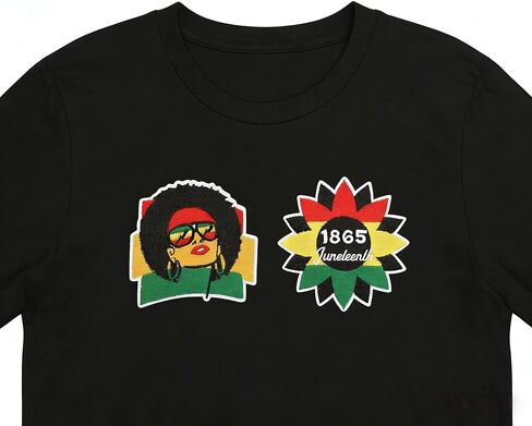 Kleeblatt 16pcs Black History Month & Juneteenth Embroidered Iron On Patches - 1865 Freedom Designs for Cultural Pride Clothing in Saudi Arabia
