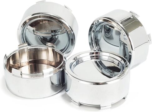 4 Pack 86 mm / 3.39 in Wheel Center Caps Kit, OD: 86 mm / 3.39 in, ID: 83 mm / 3.27 in hub caps, Snap-in Chrome ABS-Plastic Rim Covers in Saudi Arabia