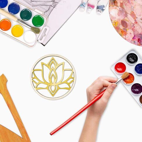 30 حزمة 4 بوصة الخشب لوتس القواطع غير المكتملة الخشب لوتس الحرف الخشبية لوتس شنقا الحلي DIY لوتس الحرفية هدية العلامات للمنزل حزب الديكور in Kuwait