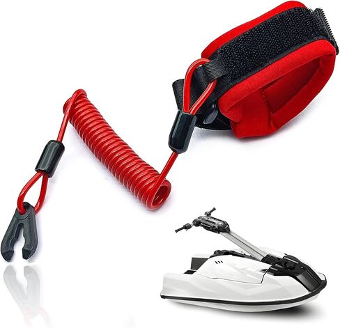 Jet Ski Key Lanyard Compatible with Yamaha Jet Ski Accessories for Waverunner VX Cruiser FX, Yamaha Kill Switch Lanyard, Engine Safety Stop Tether Replace EW2-68348-00-00, 6K8-82556-00-00 in Saudi Arabia