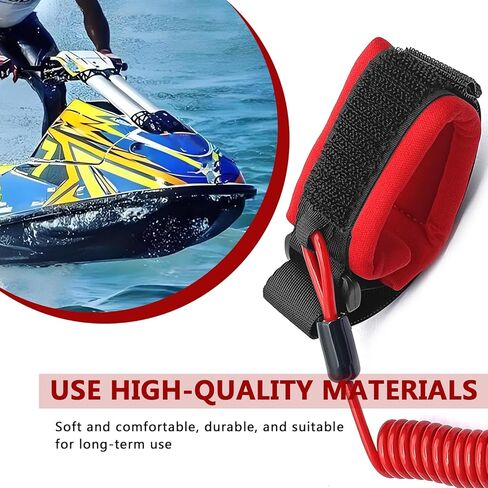 Jet Ski Key Lanyard Compatible with Yamaha Jet Ski Accessories for Waverunner VX Cruiser FX, Yamaha Kill Switch Lanyard, Engine Safety Stop Tether Replace EW2-68348-00-00, 6K8-82556-00-00 in Saudi Arabia