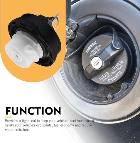 Locking Gas Cap, Fuel Tank Cap with Key, Replaces OEM 05278655AB 5278655A, Compatible with Dodge Chrysler Ram 1500 2500 3500 Journey Caravan Dakota Durango Chrysler 200 300 (Black) in Saudi Arabia
