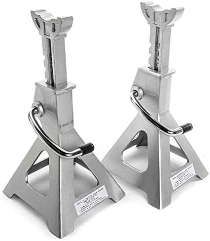 JEGS Aluminum Jack Stands | 3-Ton Capacity | Lightweight | Adjustable Height From 11 1/2 to 16 1/2 Inches | 1 Pair Per Package in Kuwait