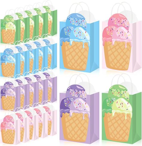 Geyoga 48 Pcs 4th of July Party Gift Bags, Patriotic Gift Bag with Handles Paper red white and blue star Treat Goodie Bags for 250th Anniversary Independence Day Patriotic Theme Parties in Saudi Arabia