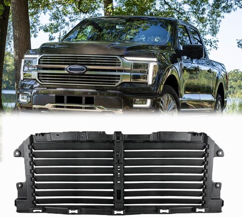 Duolctarms Radiator Grille Shutter Assembly without Motor Compatible for 2024-2025 F150 RL3Z8475A in Saudi Arabia