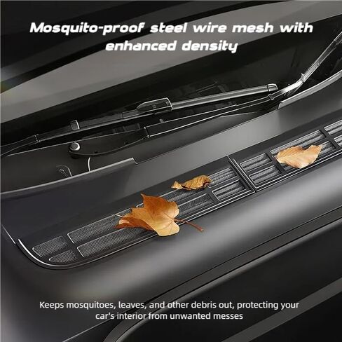 Air Intake Protective Cover Compatible with Tesla Model Y 2025 2026 Juniper Air Vent Cover Air Intake Vent Grille Cover (black) for New Model Y Air Intake accessories in Saudi Arabia