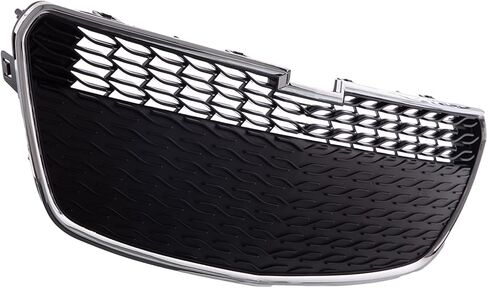 CarPartsDepot, Front Bumper Grille Lower Grill With Chrome Shell Molding Moulding Trim Surround Frame Compatible With Chevrolet Spark 2013-2015 Hatchback GM1200656 95078756 in Saudi Arabia
