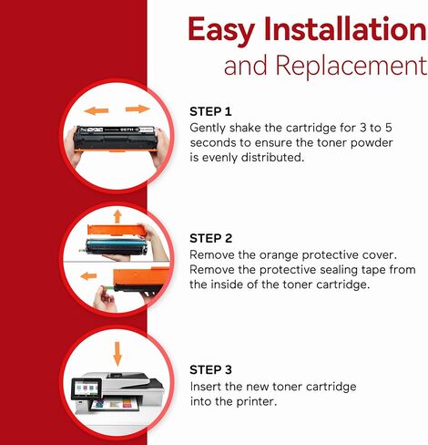 Compatible 067H 067 Toner Cartridge Set MF656Cdw MF654Cdw Replacement for Canon 067H Compatible for Color ImageClass LBP632Cdw MF653Cdw LBP633Cdw MF650C LBP630C MF652Cw Printer 4 Pack in Saudi Arabia