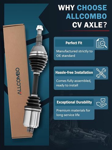 ALLCOMBO CV Axle Front for 1997 1998 1999 2000 2001 2002 2003 2004 Chevrolet Malibu, 2004 2005 Chevy Classic, for Oldsmobile Alero Cutlass, Pontiac Grand Am Replacement, Driver or Passenger Side in Saudi Arabia