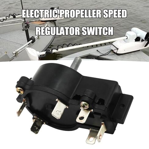 Trolling Motor Switch Marine Outboard Propeller Speed Controller, Electric Propeller Speed Regulator Switch Outboard Controller, Replacement for Haibo ET54L 44L 34L in Kuwait