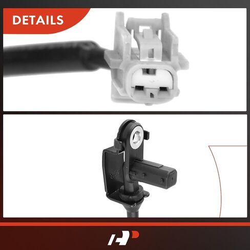 مستشعر سرعة العجلات A-Premium ABS متوافق مع موديلات Nissan & Infiniti - 350Z 2003-2009، G35 2003-2006 - السائق الأمامي والخلفي وجانب الركاب، مجموعة 4 قطع، استبدال # 47910-AL505، 47911-AL505 in Kuwait