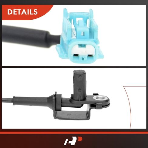 مستشعر سرعة العجلات A-Premium ABS متوافق مع موديلات Nissan & Infiniti - 350Z 2003-2009، G35 2003-2006 - السائق الأمامي والخلفي وجانب الركاب، مجموعة 4 قطع، استبدال # 47910-AL505، 47911-AL505 in Kuwait