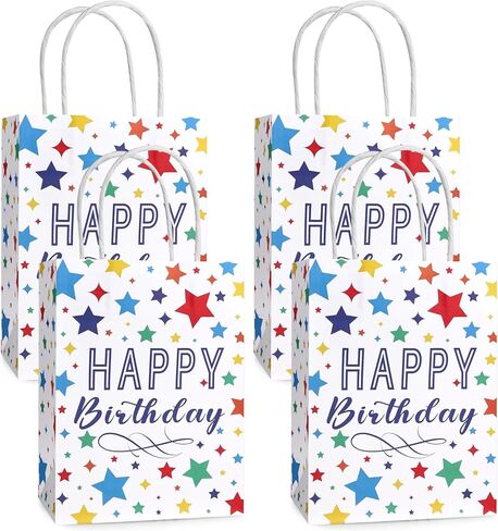 Lemicin 12 Pcs Summer Goodie Bags Pool Party Favor Bags Treat Candy Snack Bag Paper Beach Gift Bags with Handles for Hawaiian Luau Birthday Baby Shower Hello Summer Pool Holiday Party Supplies in Kuwait