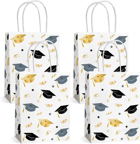 Lemicin 12 Pcs Summer Goodie Bags Pool Party Favor Bags Treat Candy Snack Bag Paper Beach Gift Bags with Handles for Hawaiian Luau Birthday Baby Shower Hello Summer Pool Holiday Party Supplies in Kuwait