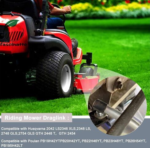 532175121 175121 رابط سحب ذراع التوجيه للحرفيين LT2000 Husqvarna Poulan Roper Weed Eater جزازات العشب، ذراع التحكم في جزازة العشب، شريط Draglink مع نهاية قضيب ربط قابل للتعديل in Kuwait