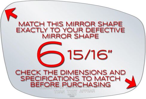 Passenger Side Mirror Replacement For 2011 2012 Infiniti G25, 2008-2013 G37, 2015 Q40 Exterior Auto Glass Right Door Assembly Rear View Mirrors Convex Lens exactafit 8911R in Kuwait