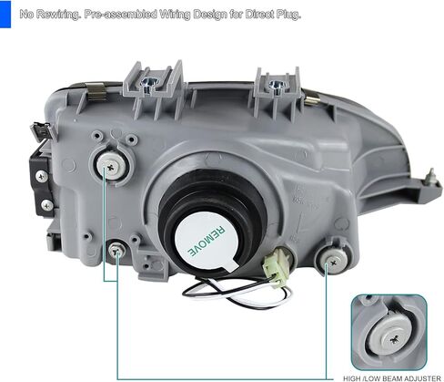SPEC-D ضبط المصابيح الأمامية السوداء متوافقة مع 1992-1995 Honda Civic 2/3/4Dr L+R مجموعة مصابيح إضاءة الرأس in Kuwait