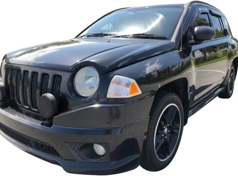 FREEMOTOR802 Tape-on Window Deflectors Fits 2007-2017 Jeep Compass, Rain Guards Side Window Visors Wind Deflectors Vent Visors Slim Style Smoke Tinted Acrylic 4 Pieces in Kuwait