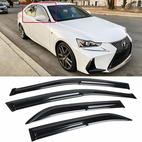 FITS 2014-2020 Lexus is 200t 300 JDM Mugen Style Window Visor RAIN Guard Deflector in Saudi Arabia