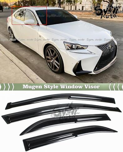 FITS 2014-2020 Lexus is 200t 300 JDM Mugen Style Window Visor RAIN Guard Deflector in Saudi Arabia