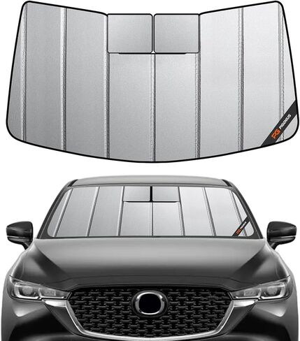 Pigenius Windshield Sunshade for Mazda CX-5 2017-2025, Front Window Sun Shade - Safeguard Upgraded in Kuwait