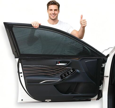 2 Pack Front Window Car Window Shades car Window Shades Sun Shade for car Window Baby,Upgraded high-Elasticity Universal Version in Kuwait