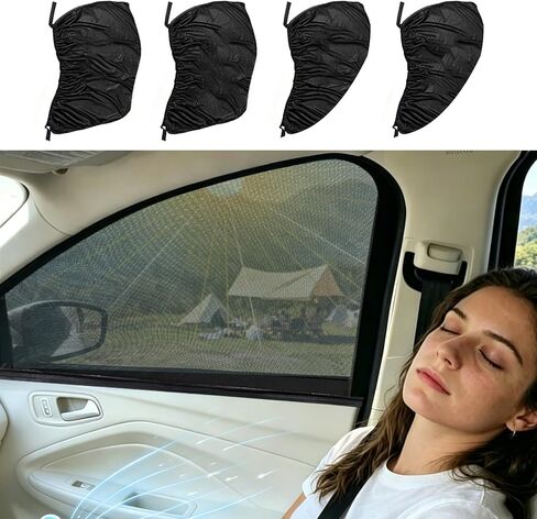 2 Pack Front Window Car Window Shades car Window Shades Sun Shade for car Window Baby,Upgraded high-Elasticity Universal Version in Kuwait