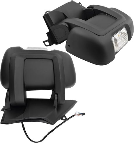 CH1320376 CH1321417 Left & RightSide Mirror Replacement for Dodge Ram Promaster 1500 2500 3500 2014-2024 with Heated Temperature Sensor Turn Signal Indicator Short Arm in Saudi Arabia