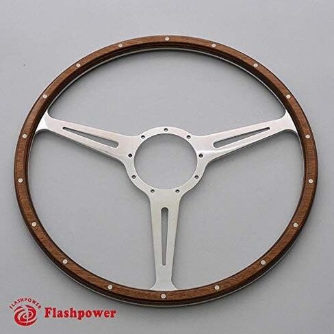 16'' Classic wood steering wheel with Horn Button for VW Transporter Karmann Ghia in Saudi Arabia