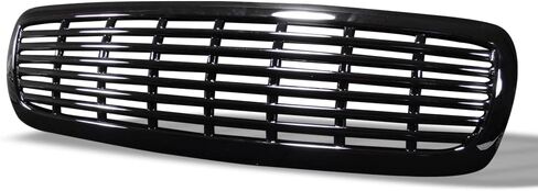 7422451238253 Compatible With 1997-2004 Dodge Dakota / 1998-2003 Durango Glossy Black Horizontal Front Bumper Grill Grille in Kuwait