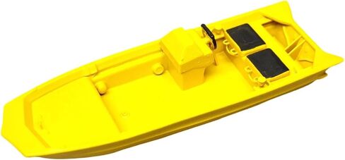 Miniature Camping Boat Diorama Fishing Ship Model Nautical Scene Display Mediterranean Decor Resin Structure Detailed Finish Suitable for Collectors M, Yellow in Saudi Arabia