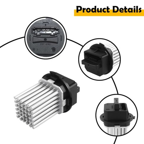 2048707710 A/C Blower Motor Resistor Compatible with Mercedes-Benz C300 C350 GLK E-Class SLS AMG, Sprinter 2500 3500, Volvo XC60 S60, Land Rover LR2, Replaces, LR002685, 68012613AA in Saudi Arabia