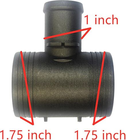 1.75" x 1.75" x 1" Fitting,Radiator Coolant Hose 3 Way Connector,Heater T-Joint Diverter,Water Pipe Splitter Kit for Chevrolet,Ford,MINI,Edge,Lincoln,Ram,GMC,Jeep,Buick,Dodge,Audi,Benz,BMW,VW,44mm in Saudi Arabia