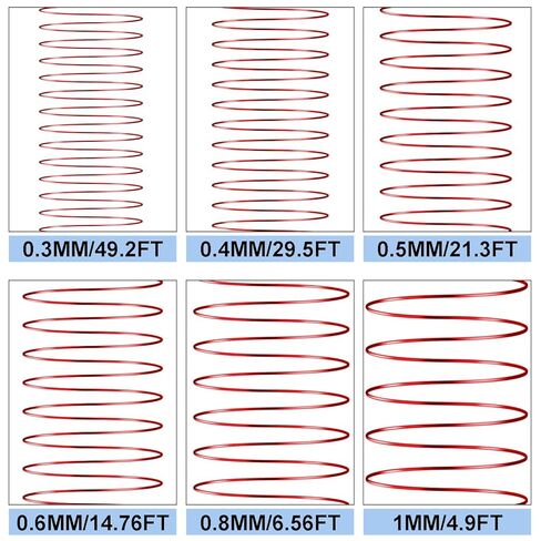 0.4 mm Dia. 10 Rolls Copper Jewelry Wire, 10 Assorted Colors Beading Wire for Jewelry Making Bracelet Earrings Rings Necklaces Flower Craft Projects in Kuwait