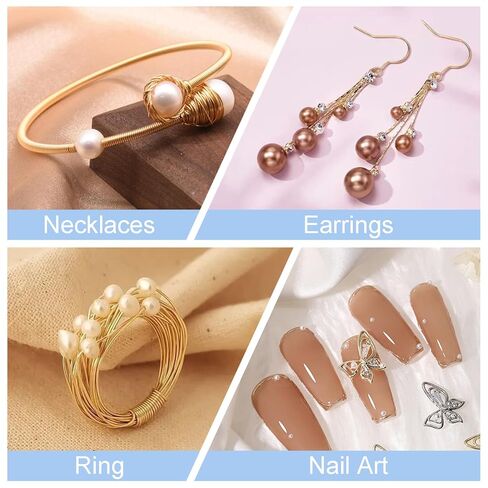 0.4 mm Dia. 10 Rolls Copper Jewelry Wire, 10 Assorted Colors Beading Wire for Jewelry Making Bracelet Earrings Rings Necklaces Flower Craft Projects in Kuwait