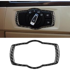 WINKA Carbon Fiber Interior Compatible with BMW 3 Series E90 328i 325i 330i Headlight Switch Button Frame Cover Trim for E92 E93 320i 335i Headlight Control Button Panel Sticker for Car Decorations in Saudi Arabia