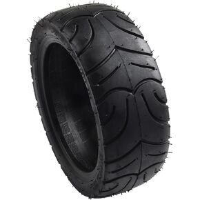إطار 90/65-8 بدون أنابيب للسكوتر والدراجات النارية، إطار مطاطي مفرغ مع قوة جر معززة، تصميم مقاوم للثقب للأسطح الرطبة والجافة، سهل التركيب، راحة قيادة سلسة in Kuwait