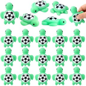 Seenelling 20 Pcs Soccer Team Gifts Party Favor 1.77 Inch Mini Soccer Turtle Stress Ball Emotional Inspirational Sports Support Gift Small Squeeze Anxiety Ball for Team Players Fans Coworkers in Saudi Arabia