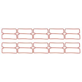 Rubber Sealing Ring Valve Plate Sealing Ring Connecting Sealing Ring Durable Heat Smooth Oil Free Accurate Fit for Engine Cylinder Cover Valve Plate Red 98mm 100mm 96mm 80mm 10Pcs (1500W) in Saudi Arabia