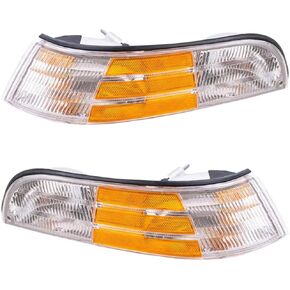 EPIC LIGHTING Parking Side Marker Signal Lights Lens and Housing w/Cornering Assembly Compatible with Ford 1992-1997 Crown Victoria Left + Right Side Pair in Saudi Arabia