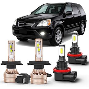 Compatible For Honda Crv 2002 2003 2004 2007-2014 Bulbs, Multi-position Beam Fog Light Bulbs,6000K White,500% Brighter Lightness,Plug and Play,Pack of 4 in Saudi Arabia