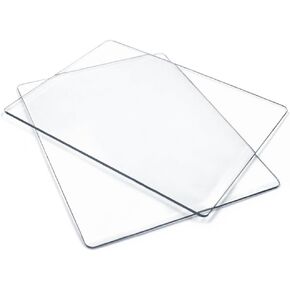 DaKuan Acrylic Cutting Plates, 7.67" x 5.86" x 3mm, Clear, 2 Pack | Embossing Mats, Compatible with Small Die Cut Machines, For Card Making, Scrapbooking, and DIY Crafts in Kuwait