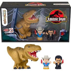 Little People Collector Jurassic Park Special Edition Set for Movie Fans, 2 Figures & 1 T-Rex Dinosaur in a Display Package in Saudi Arabia